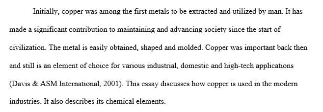 Choose an element that is used in engineering