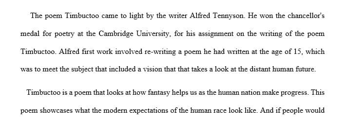 Choose any poem from the reader that appeals to you (it may be useful to re-read some of the poems to make a decision).