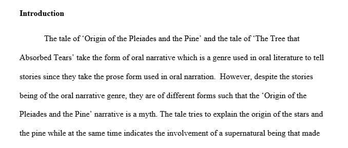 Compare and Contrast Origin Of The Pleiades And The Pine