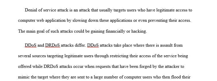 Conduct Research on Network Security present detailed information addressing the following items