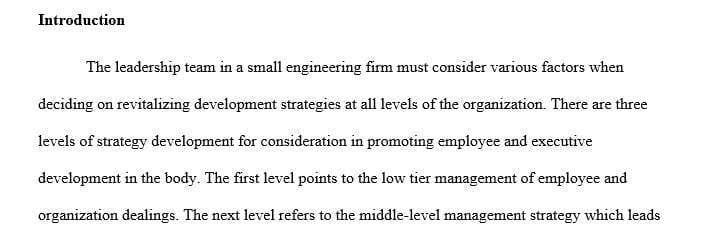 Create a report of 1050 words that outlines an approach to revitalize management development programs  