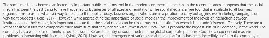 Create an 8–10 page analysis of a company's social media presence