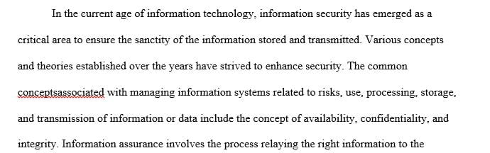 Critically analyze scholarly research and describe the basic concepts associated with managing information systems related to risks