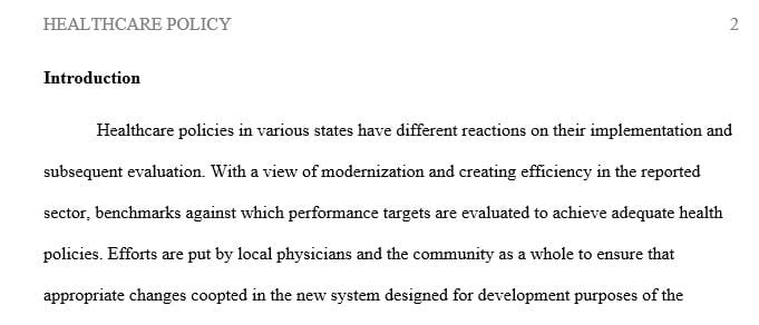 Describe 2 key lessons that you have learned from state or local health reform efforts