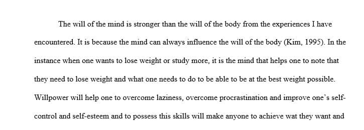 Describe the process of how one motivates themselves to do or not do something that is personal