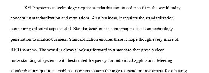 Describe what it is about the article that you believe influences RFID systems today.