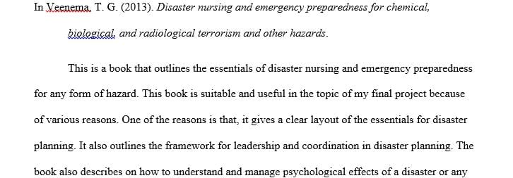 Developing an emergency preparedness plan for natural disasters and pandemic communicable disease prevention