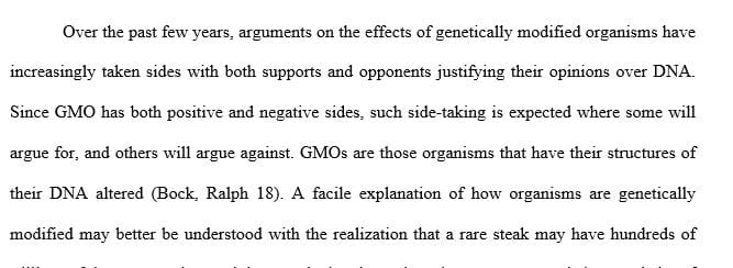 Developing your own argument using evidence consisting of expert opinion 