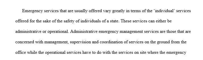 Discuss how a department of an EMS system could be considered both part of the operational and administrative divisions