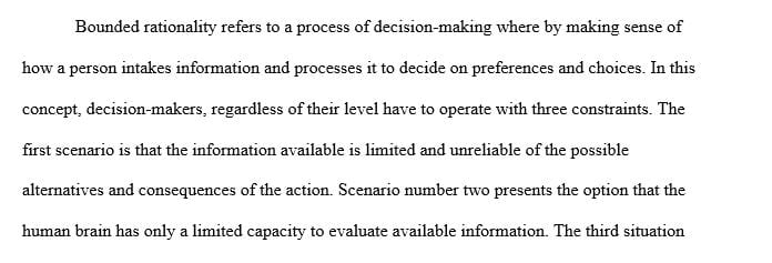 Discuss how this concept can affect the decision situation in SLP 3.