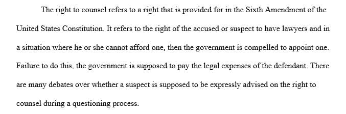 Discuss whether a suspect must be expressly advised to his or her right ...