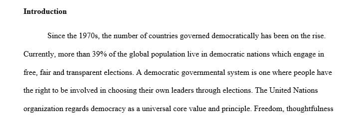 Do you think that democracy is a human right