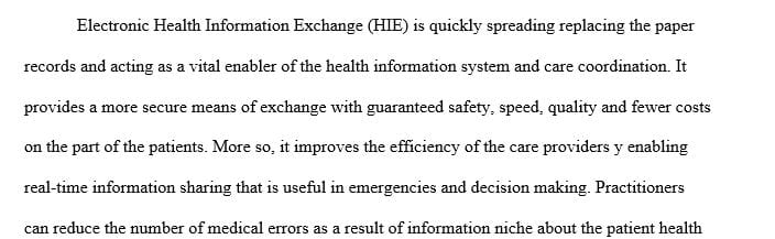 Do you think that the federal government is making strides toward national health information exchange