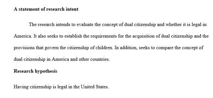 Dual citizenship in the United States and other countries