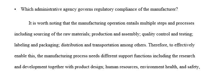 Duties of administrative agencies and the ethics behind regulatory compliance requirements