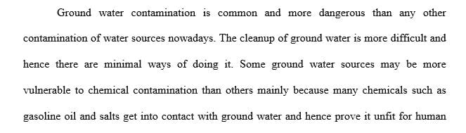 Explain the main reasons why some groundwater sources that we use may be more vulnerable  