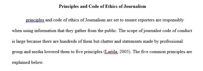  Explore ethical issues news outlets face and how they have impacted Journalism.