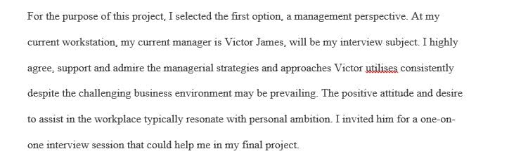 How did your interviewee come to be a manager 
