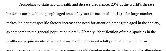 How do the primary care needs of older adults differ from the general population of adults
