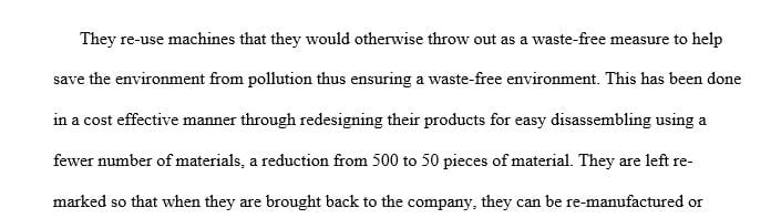 How does Xerox manage the inventory to meet its Green objective