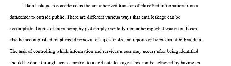 How does data leakage occur in an organization