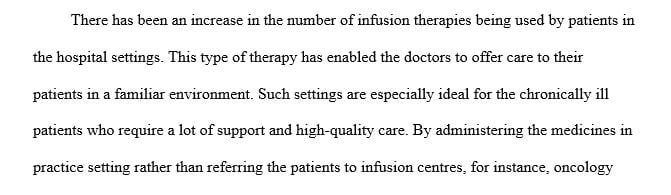 Infusion center that compounds all the specialty medications