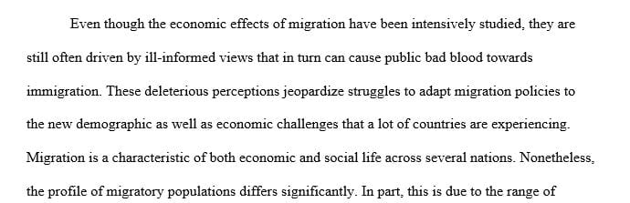 Is migration good to the economy