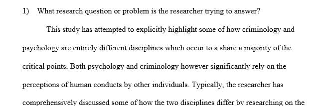 Pick an article published within the last five years that is relevant to some aspect of criminal justice.