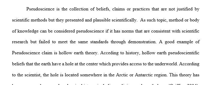 Pick and evaluate an astronomy-related claim or fact that you think may qualify as pseudoscience