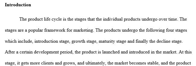 Plan the tasks or tactics for a marketing mix in various stages of the product life cycle
