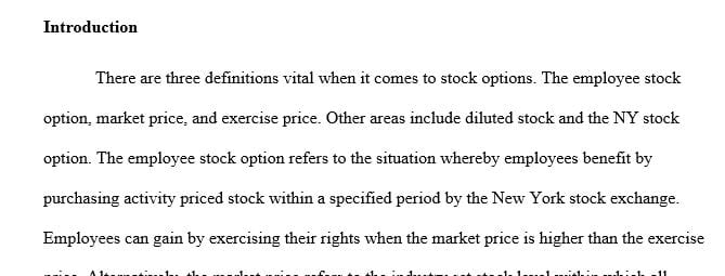 Pretend you are hired to debate the issue of the proper treatment of options  