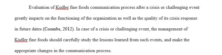 Reflection and evaluation of Parts I through IV of your organizational communication analysis.