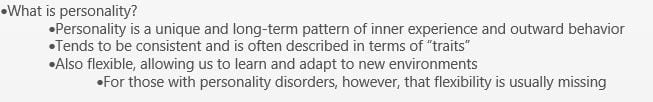 Research the specific personality disorder from your chosen case study