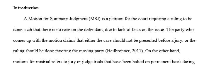 Research two cases from your state Of Oklahoma one case should be the court's ruling on a motion for summary judgment
