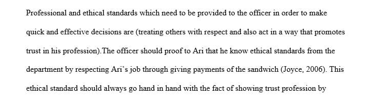 Select one court case where ethics or professional practice was a driving factor