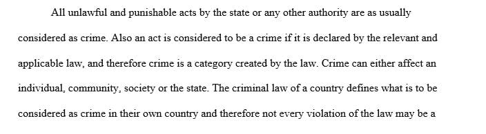 Selection of a particular crime or policing trend to include facts and circumstances of the problem