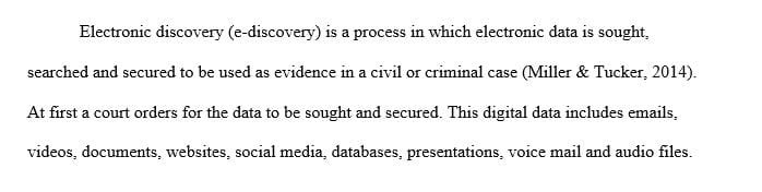 Talk about e-discovery and trends in how the courts address legal issues of technology and e-discovery