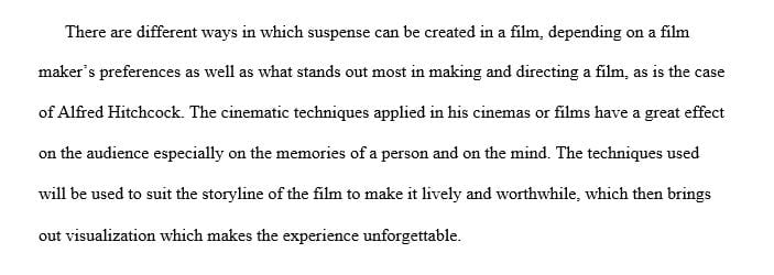 The Magic of Movie Making and analyze Hitchcock's movie Psycho