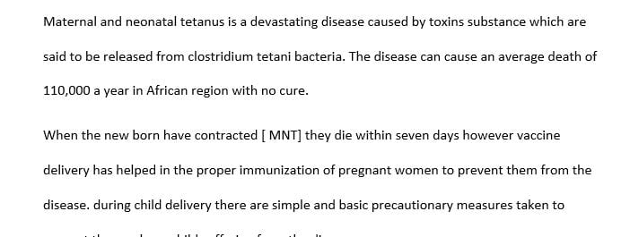 The Role of Immunization and Vaccine Development Department