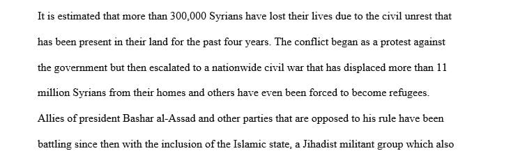 The Story of Syrian Immigration to the Balkans, how the Syrian conflict began