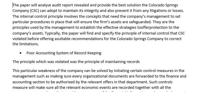 The effectiveness of management’s assessment of internal control over financial reporting