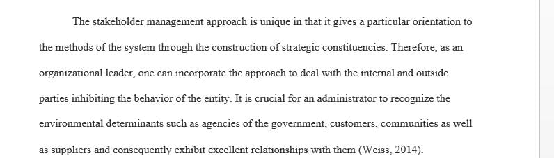 The following case study interprets the importance of good decision making and balancing the interests of stakeholders