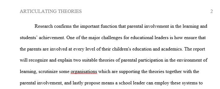 Theoretical foundations for collaboration within the framework of a K-12 educational system.