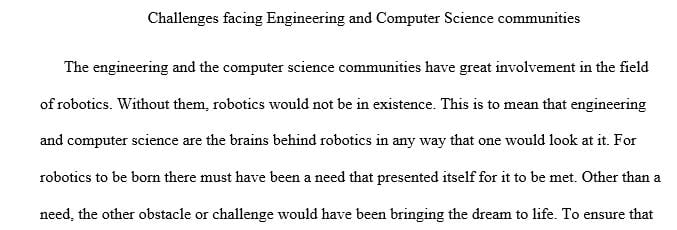 Two pages for a discussion of the new challenges facing the engineering and computer science community