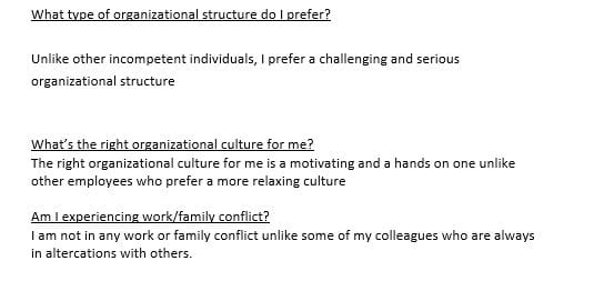 What Type of Organization Structure Do I Prefer