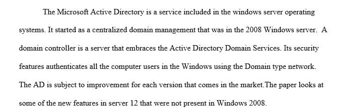 What are some new features in the new AD that were not present in Windows 2000 AD