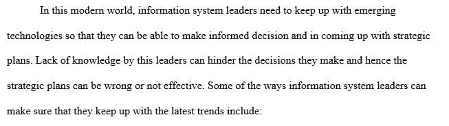 What are some ways that IS leaders can make sure they are really familiar with the current IS situation