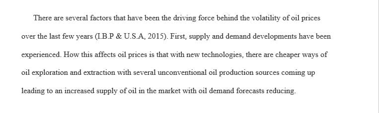 What are the factors driving the volatility in oil prices over the last few years