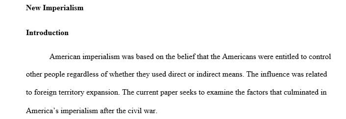 What factors motivated America's new imperialism after the Civil War