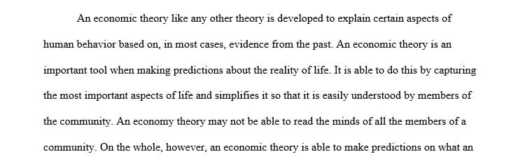 What good is economic theory if it can’t predict the behavior of a specific individual